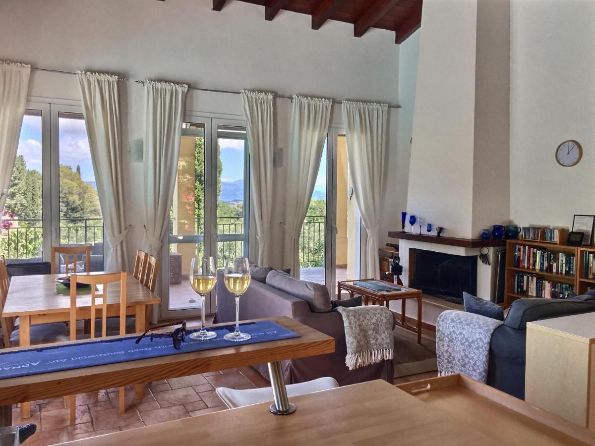 Gastouri Villa Pascalia With Heated Pool In October And Views Achilleion Luaran gambar