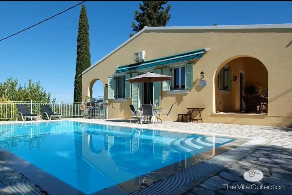 Gastouri Villa Pascalia With Heated Pool In October And Views Achilleion Luaran gambar