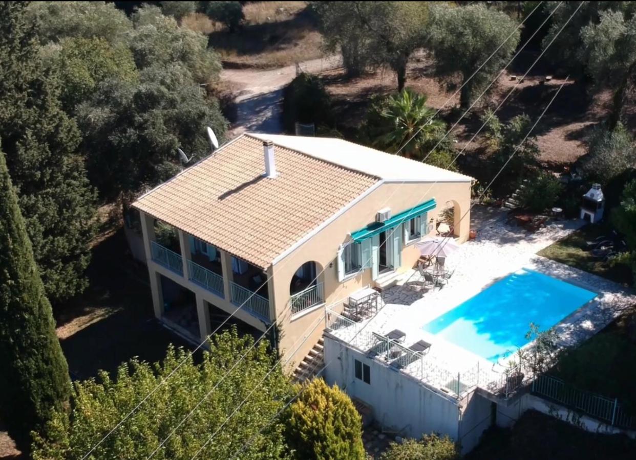 Gastouri Villa Pascalia With Heated Pool In October And Views Achilleion Luaran gambar