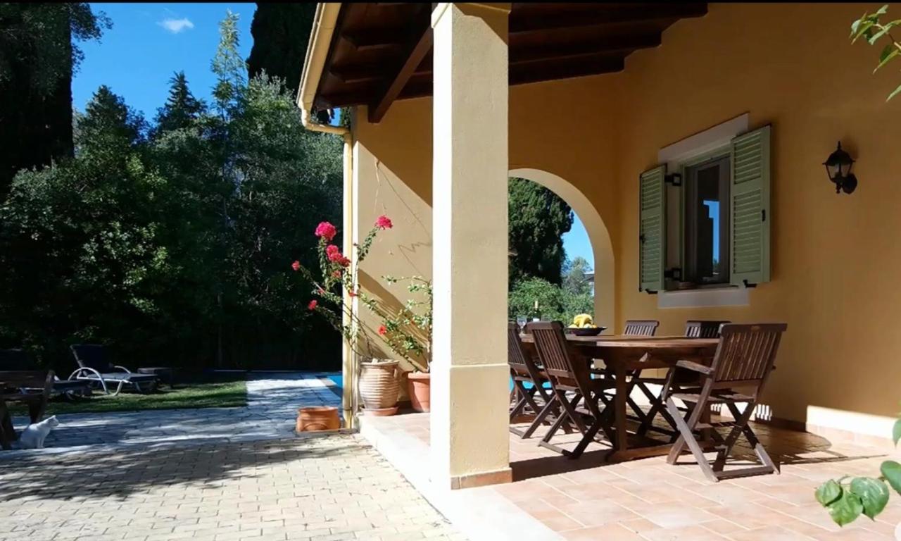 Gastouri Villa Pascalia With Heated Pool In October And Views Achilleion Luaran gambar